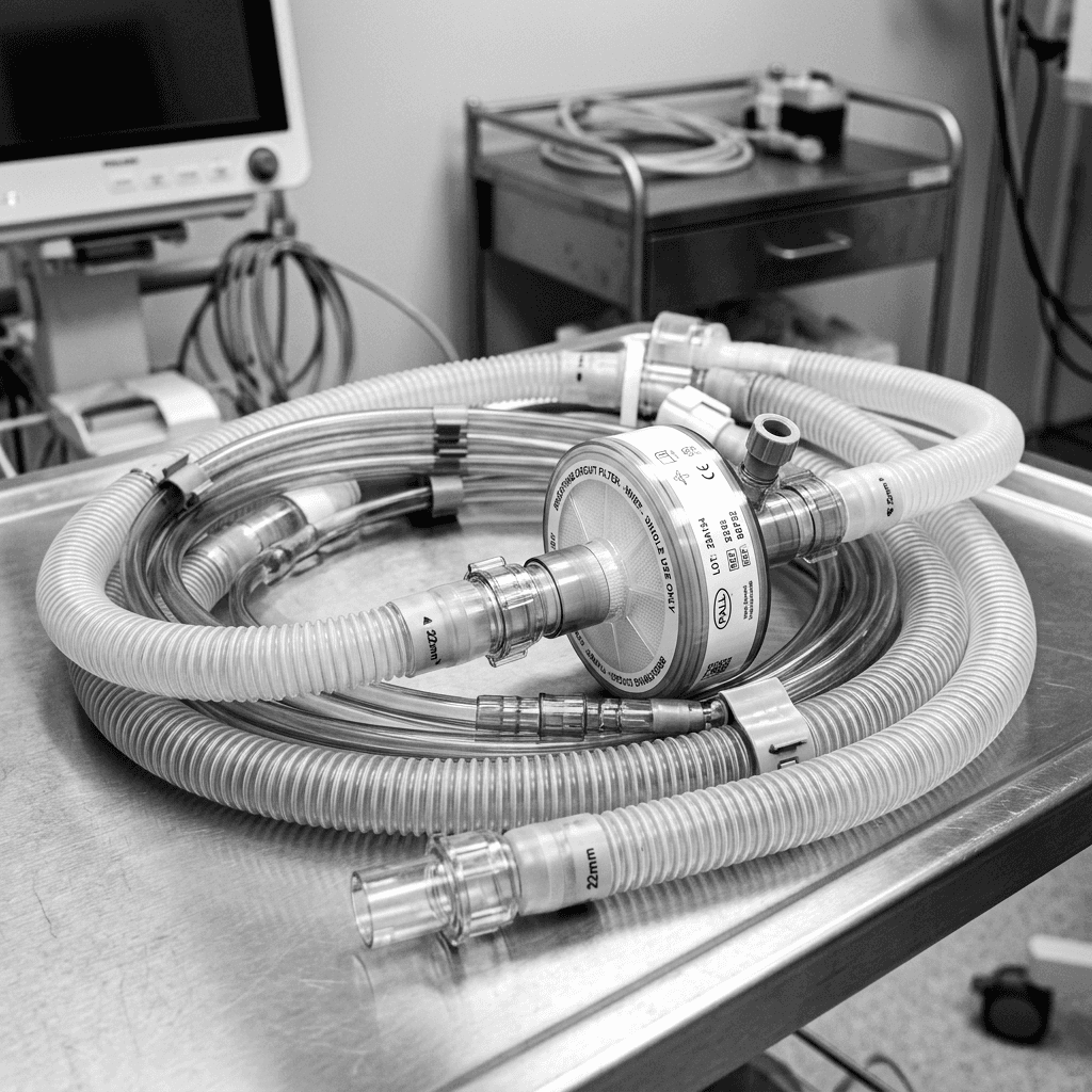 Breathing support and ventilator circuits